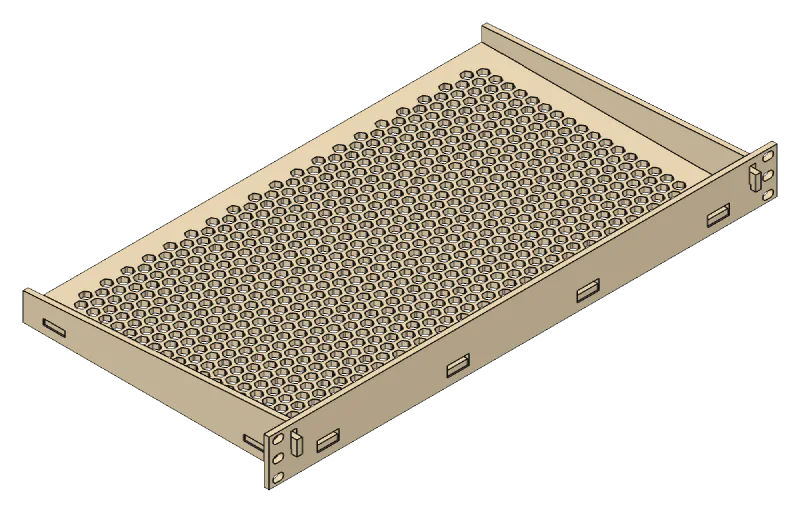 Cantilever Rack Shelf, vent the deck: Yes