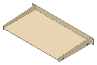 Cantilever Rack Shelf, front right view