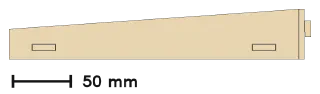 Cantilever Rack Shelf, front view