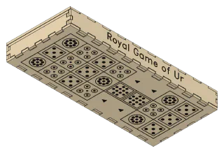 Royal Game of Ur, below view