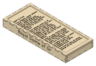 Royal Game of Ur, front right view