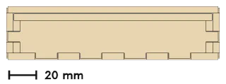Royal Game of Ur, front view