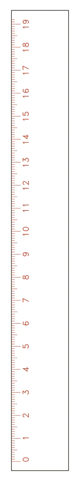 Flat part layout for the Ruler