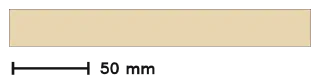 Ruler, back view
