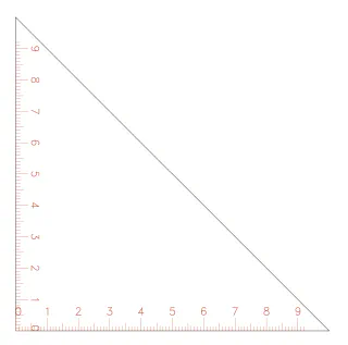 Flat part layout for the Set square