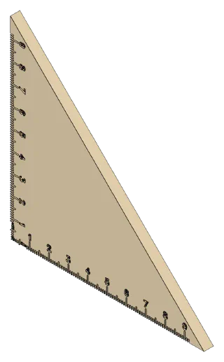 Set square, front left view