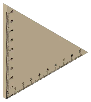 Set square, front right view