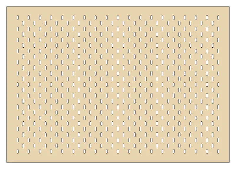 Skadis Panel, screw holes: None
