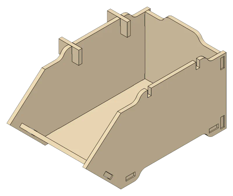 Stackable Bin, clips: A pair
