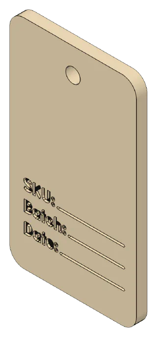 Tag, front left view