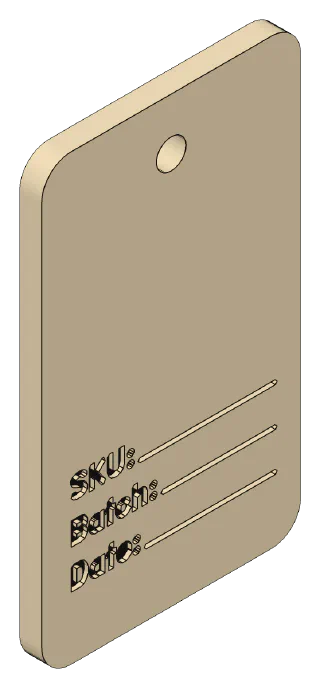 Tag, front right view