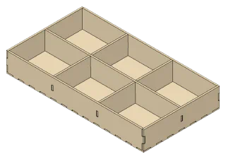 Tray, front right view