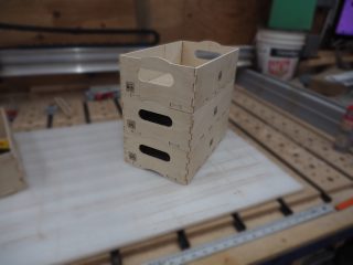 Project boxes stacked from another angle